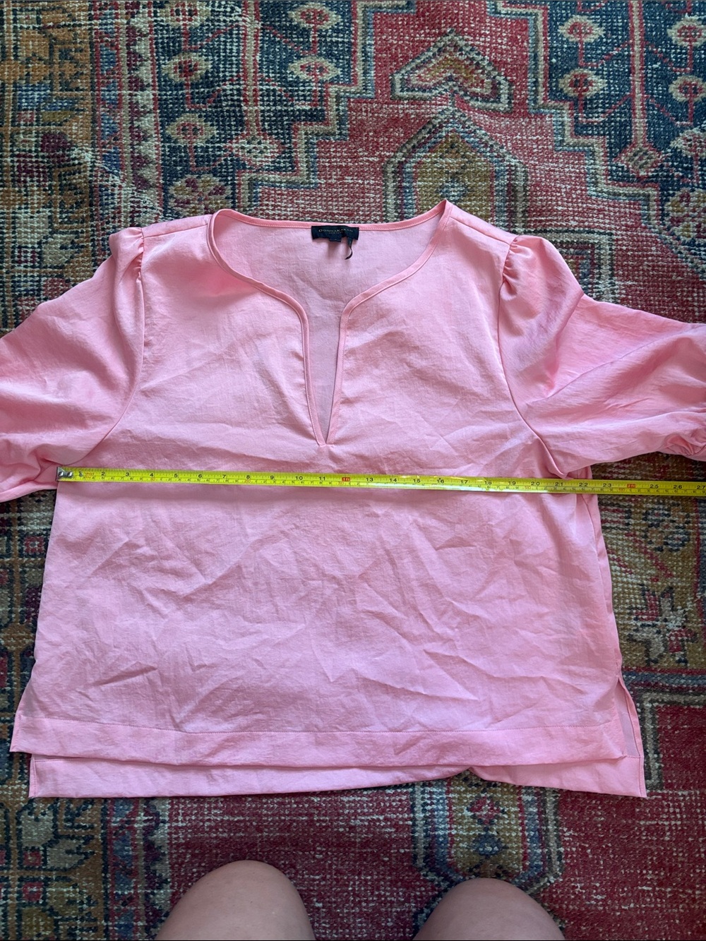 Donna Karan Pink Scoop Neck Shell